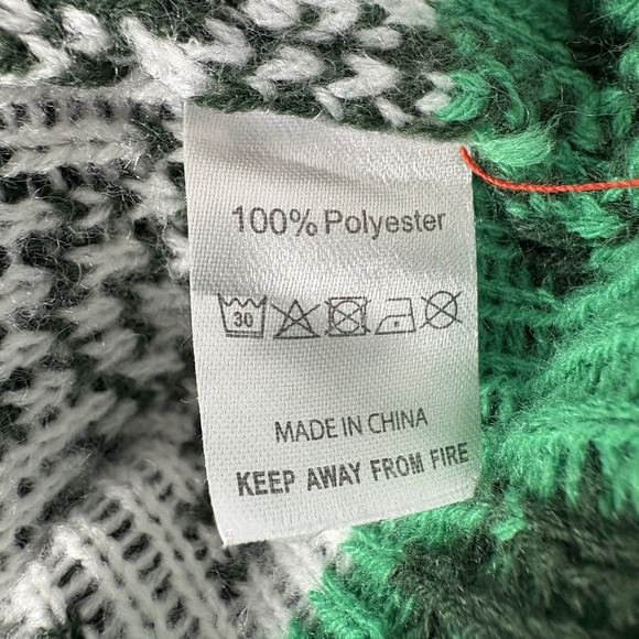 Merry Christmas Ya Filthy Animal Ugly Christmas Sweater Large Holiday Party - Picture 7 of 7